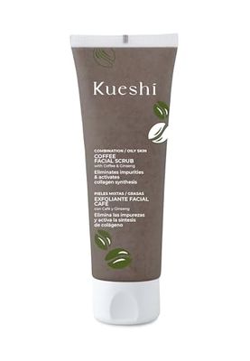 Kueshi - Face Scrub "Cosmos" - Coffee Scrub - Oily Skin - 85 ml - Deep Cleansing & Refreshing Effect