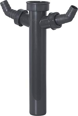 Cornat T356204R Tube de réglage 1 1/2" x 40 mm (414) -2 raccords Machine-Installation sanitaire-Recyclage-Protection de l'environnement, Gris, Petit
