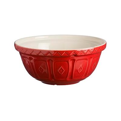Mason Cash Colour Mix Red 29 Centimetre Chip Resistant Earthenware Mixing Bowl