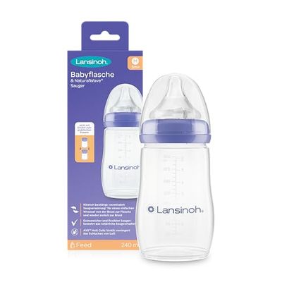 Lansinoh I Biberon PP Natural Wave 240 Ml Transparente