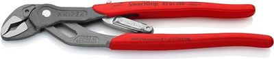 Knipex SmartGrip® Prendedor automático cinza atramentado, revestido de plástico antiderrapante 250 mm (cartolina auto-serviço/blíster) 85 01 250 SB