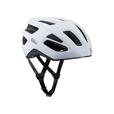 BBB Cycling Kite 2.0 Fietshelm | Volwassen fietshelm voor dames en heren | MTB-helm met afneembaar vizier en lichtbeugel | mat wit | BHE-29B