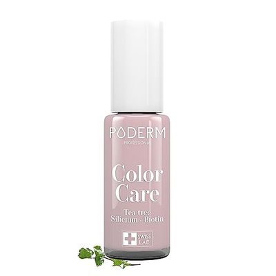 PODERM - MICOSI DELLE UNGHIE | Smalto colorato TEA TREE | Prevenzione e trattamento delle unghie gialle/danneggiate dalla MICOSI | TRATTAMENTO E COLORE | Mani/Piedi | Swiss Made