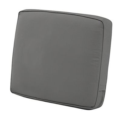 Classic Accessories - Cuscino posteriore Montlake in schiuma e fodera antiscivolo, Light Charcoal, 25" wide x 22" high x 4" thick