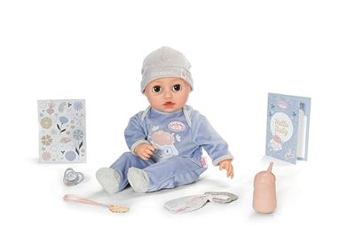 Baby Annabell Alexander 43cm, soft doll with functions and sound for children from 3 years, incl. Accessories