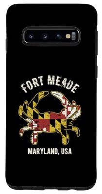 Coque pour Galaxy S10 Fort Meade Maryland USA Crabe Design vintage vieilli