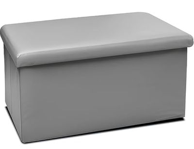 FORNOR 42024 kruk van pvc, grijs, 76 x 38 x 38 cm