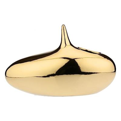 RITUALI DOMESTICI - Decorative Vase Gold Low Oroliquido