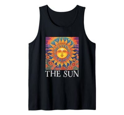 La carta dei tarocchi del sole, il sole, gli amanti dei tarocchi, i lettori di tarocchi Canotta