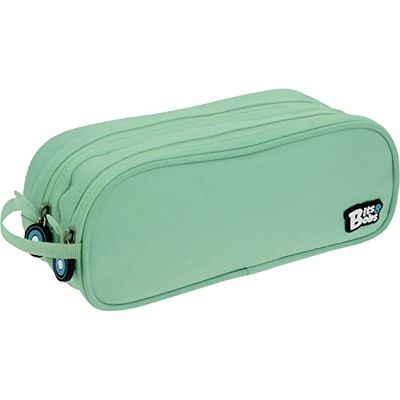 Grafoplás Pennenetui voor school, mintgroen, 24,5 x 9,5 cm, bits en bobs, zachte kleuren, Mint Soft, 24,5x9,5cm, school