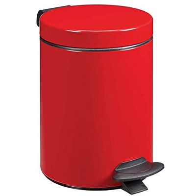 Poubelle à Pédale, 3 L, Rouge Rubis