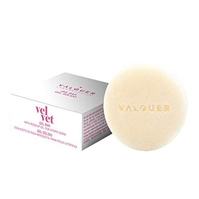 Valquer Laboratorios Solid Body Gel, Mosque Rose Oil for Sensitive Skin, Repairs and Moisturizes Skin, Vegan, Soap-Free, Plastic-Free, Sulfate-Free, Eco-Friendly - 50 g