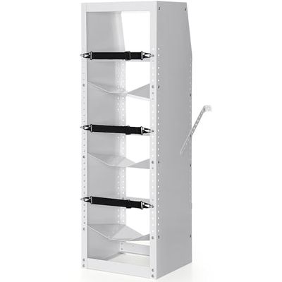VEVOR Rack Bouteille de Gaz, Capacité 3PCs 13-22,7 kg, Support de Cylindre de Réfrigérant 37x35,5x117 cm, Rayonnage Stockage Bouteilles de Gaz pour Fréon, Gaz, Oxygène, Azote, Fluide Frigorigène
