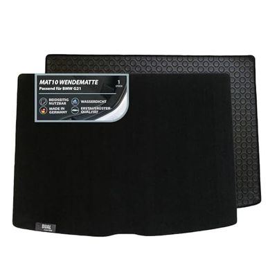 MAT10 Dual Function – Reversible Boot Mat | Suitable for BMW G21 from 09/2019 | Easy Care & Waterproof Boot Protection Mat for the Car | Made in Germany