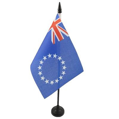 Drapeau de table Iles Cook 15x10cm - PETIT Drapeaux DE BUREAU des Iles Cook 10 x 15 cm - AZ FLAG