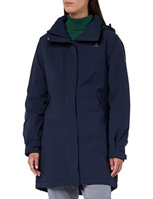 Schöffel Bastianisee Giacca Impermeabile Traspirante con Cappuccio, Donna, Blu (Navy Blazer), 36