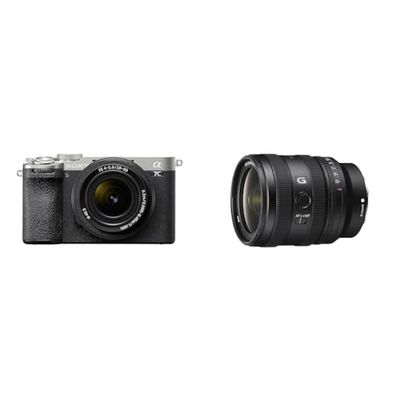 Sony Alpha 7CII di Sony | Fotocamera mirrorless full-frame (compatta, 33 MP, autofocus in tempo reale, 10 fps, video in 4K, display touch orientabile) + Lente SEL2860 + Lente SEL2450G (Argento)