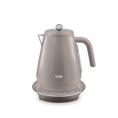 De'Longhi Eclettica SpecialTea KBY3011.BG, Classic Style Electric Kettle with Variable Temperature Control 40°-100°, Anti Scale Filter, 360° Swivel Base, Cord Storage, 1.7L, 3000W, Blissful Beige