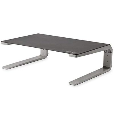 StarTech.com Base para Monitor - Riser de Acero y Aluminio - Soporte de Altura Ajustable - Para Monitores de hasta 32"