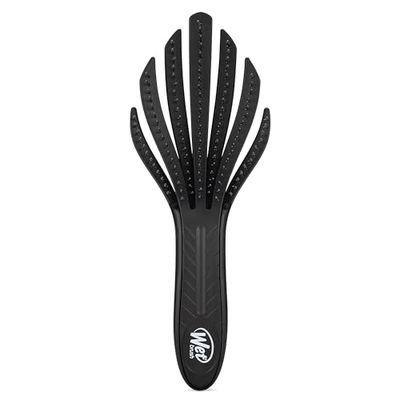 WetBrush Go Green Curl Detangler Hairbrush with Ultra Soft Intelliflex Bristles to Gently Separate Knots With Ease, Wet Brush Detangler Is Gentle on Hair, Plant Based, For Curly Hair, Black