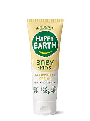 Happy Earth Baby & Kids Voedende crème - Kinderlichaamscrème - 100% natuurlijke ingrediënten & veganistisch - Voedend - 75 ml