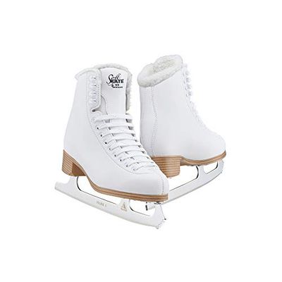Jackson Ultima Jackson Classic Softskate Pattini da Ghiaccio per Donne e Ragazze in Bianco | Pattini da Ghiaccio di qualità olimpionica | Taglia 6.0 | JC380.FL.060