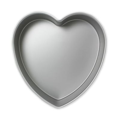 PME HRT103 Molde de Tarta Corazón, Aluminio, 76 x 254mm, Aluminium, Plateado, 25.4 cm
