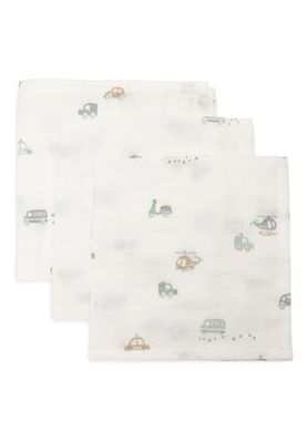 Jollein Pañuelos muselina Baby On The Go – Pack de 3 – 31 x 31 cm – 100% algodón – Gasa para bebé – Certificado OEKO-TEX