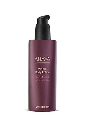 AHAVA Vivid Burgundy Mineral Body Lotion 250ml - Provides Hydration, Resulting in Refined and Comforted Skin Exclusive Blend of Dead Sea Minerals