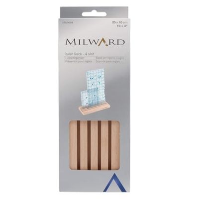 Milward 2159003 Righello/Modello Rack, Legno di Faggio, 25 x 10cm