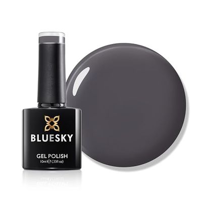 Bluesky Gel Nail Polish 10ml, Grey Respect - AW2320, Grey Soak-Off Gel Polish for 21 Day Manicure, Professional, Salon & Home Use, Requires Curing Under UV/LED Lamp