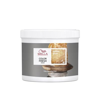 Wella Professional Color Fresh Mask, Temporary Hair Color Refresh Treatment, Semi-Permanent Hair Dye, Hair Gloss Treatment, Golden Gloss, 500 ml