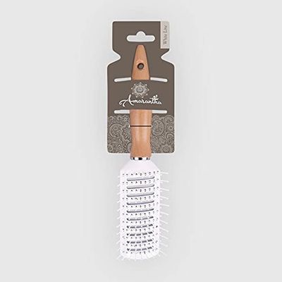 La Briantina Spazzola Capelli Femme Classique Rettangolare, in Legno di Betulla, Effetto Anticrespo