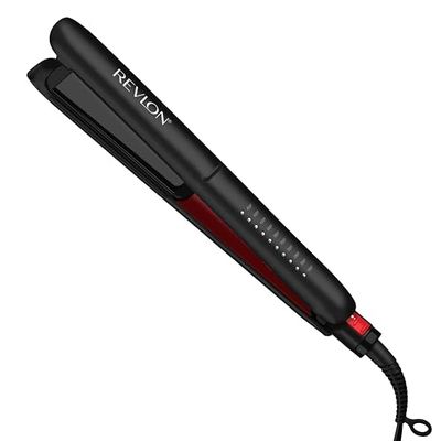 Lisseur Revlon SmoothStay 25mm infusé à l’huile de coco (pochette de voyage, plaques à triple revêtement céramique, Plaques flottantes à bords arrondis, Température personnalisable) - RVST2211P