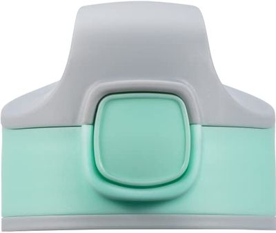 Sigg Miracle Kids Top Tabbi Mint Replacement Cap, Replacement Part for All Aluminium and Tritan Miracle Kids Bottles (0.35 L, 0.4 L, 0.45 L), Replacement Lid Water Bottle with Straw