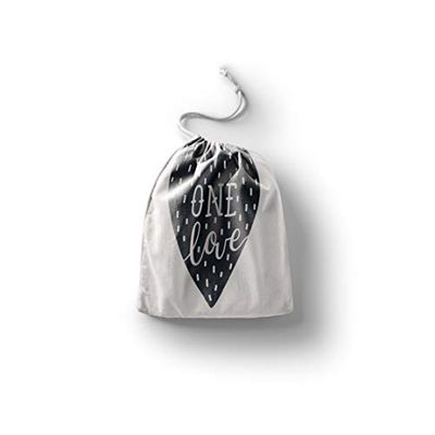 Bonamaison Printed Cotton Produce Bag with Drawstring, Reusable Grocery Bag, Biodegradable Eco-Friendly Bags, Travel Pouch, Sachet Bags, Shopping Bag, Eco Friendly, Foldable, Size: 40x50 Cm