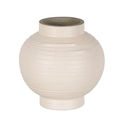 BigBuy Home Vaas wit keramiek 20 x 20 x 20 cm