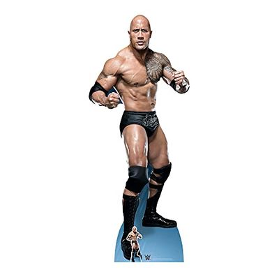STAR CUTOUTS Oficial WWE The Rock Just Bring It', Lifesize Cardboard Cutout, Alto SC1239 Dwayne Johnson-Corte de cartão de aniversário, presentes, festas e fãs, 195 cm de altura