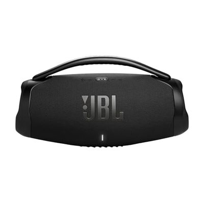 JBL Boombox 3 Wi-Fi Speaker Wireless, Cassa Altoparlante Portatile con Bassi Profondi, Bluetooth e Wi-Fi Integrato, Impermeabile IP67, App JBL One, 3D Dolby Atmos, fino a 24 Ore di Autonomia, Nero