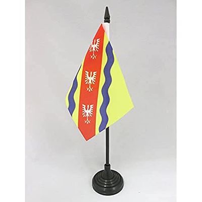 BANDIERA DA TAVOLO MEURTHE E MOSELLA 15x10cm - PICCOLA BANDIERINA DIPARTIMENTO DELLA MEURTHE-ET-MOSELLE - FRANCIA 10 x 15 cm - AZ FLAG