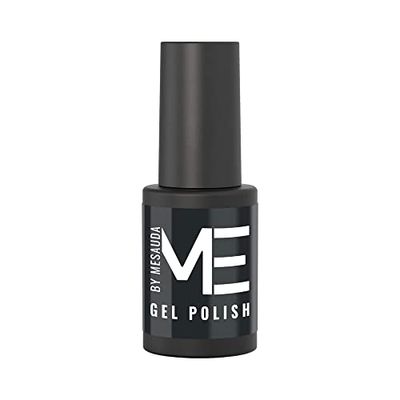 Me by Mesauda Smalto semipermanente Grigio Fumo - 142 Coal - Smalto per unghie gel – Formula easy on – easy off - Vegan e Cruelty free – 4,5 ml