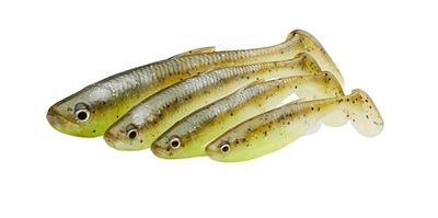 Savage Gear Fat Minnow T-Tail - Design réaliste de vairon avec Action de Battement et de roulement, Parfait pour Les eaux claires et Sombres Mélange d'eaux claires 9 cm