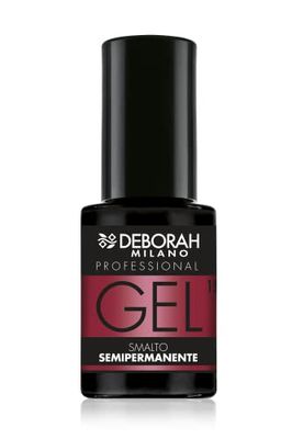 Deborah Milano - Smalto Semipermanente Gel N.15 Rosso Assoluto, Effetto Plumping a Lunga Durata, Dona Unghie Intense e Brillanti, 4.5 ml