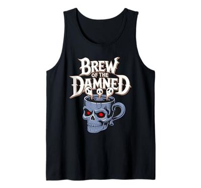 Brew Of The Damned - Tazza da caffè con teschio gotico Canotta