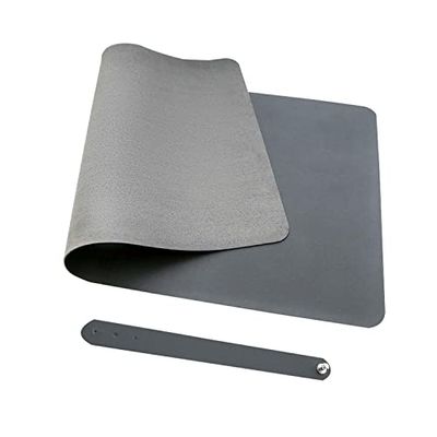 Morian Desk Pad Mouse Mat Large Mouse Pad PU Leather Desk Blotter Writing Pad, Black, 450 * 900mm