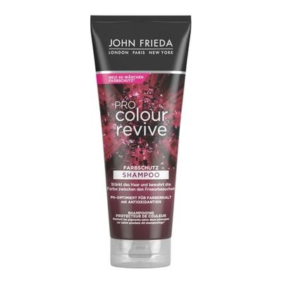 John Frieda PRO Colour Revive Shampoo per la protezione dei colori – Contenuto: 250 ml – PH ottimizzato per la conservazione del colore – con antiossidanti – Mantiene il colore tra le visite del