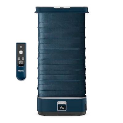 Tefal Care for You First Automatic Clothes Steamer, Refreshing and Sanitising, All-Natural Powerful Steam, Crease Removal, Reduces Odours, Sanitises Up to 99%, YT2020G0, Deep Blue and Terracotta