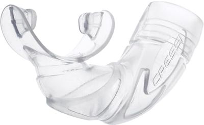 CRESSI Mouthpiece Clear, Boccaglio Originale per Aeratore/Snorkel Mexico Unisex Adulto, Trasparente, Unica