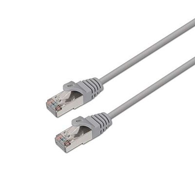 AISENS A137 – 0289 – Câble réseau latiguillo RJ45 (Souple, 20 m, Double Blindage, 10/100/1000 Mbit/s, commutateur/routeur/Modem/Point d'accès) Couleur Gris