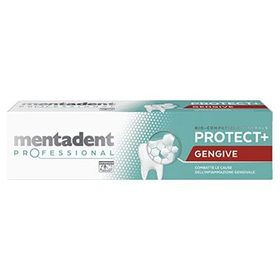 Mentadent Professional Dentifricio Protect+ Gengive, Combatte le Cause dell’Infiammazione Gengivale, con Minerali Bio-compatibili e con Zinco, 75 ml